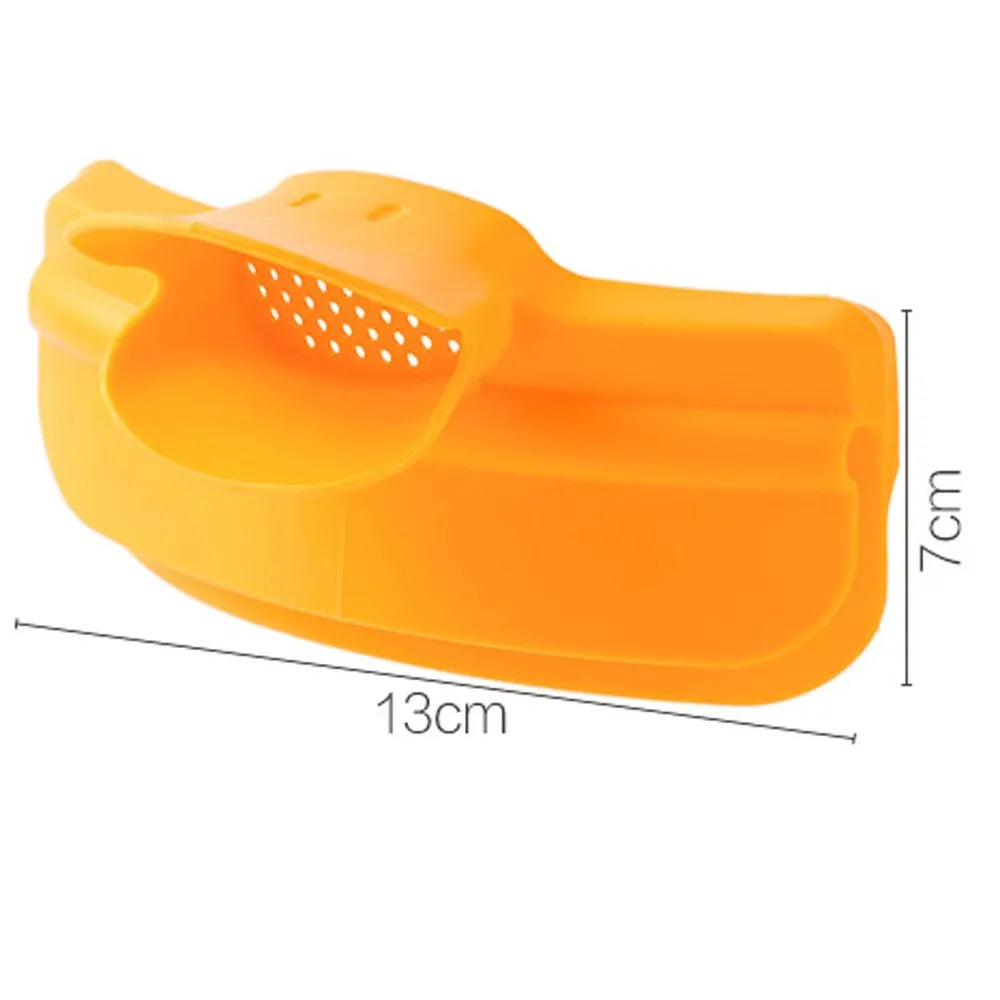 With round Mouth Edge Anti-Spill Duckbill Drain Pour Soup Leak-Proof Pans Side Clip Silicone Soup Diversion Liquid Funnel Pans