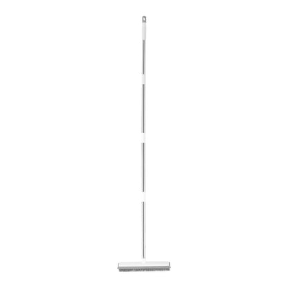 Pet Hair Removal Broom 58.46 in Adjustable Long Handle Pet Hair Rubber Broom