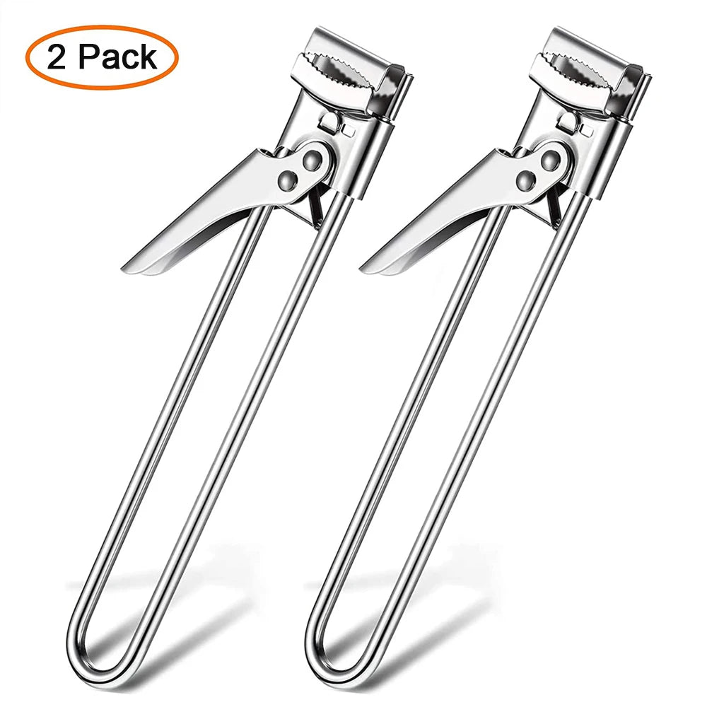Stainless Steel Gripper Can Opener Multifunctional Adjustable Manual Jar Bottle Lid Opener Kitchen Accessories Tools