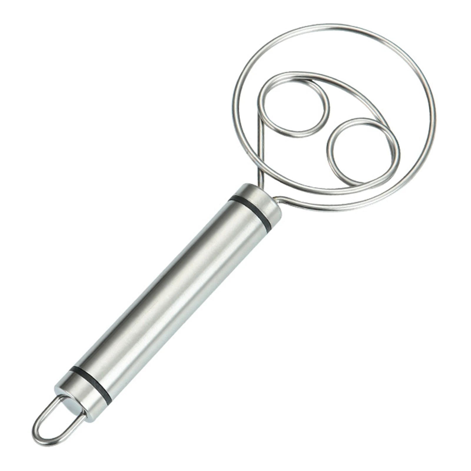 Stainless Steel Danish Dough Whisk Dishwasher Safe Dutch Bread Dough Mixer Hand Tool for Sourdough Pizza Pastry Cake Batter Tool