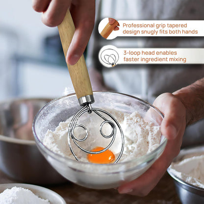 Complete Sourdough Starter Kit - Bread Baking Supplies with Banneton Proofing Ba