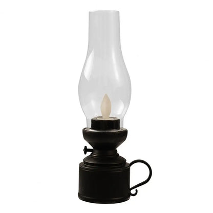 LED Kerosene Lamp Retro Flameless Candle Holders Home Decor Candlestick 80S Old-Fashioned Electronic Table Light Candle Light