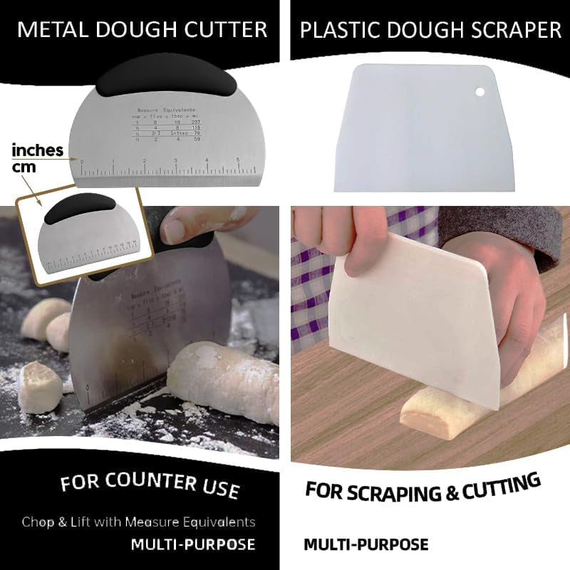 Complete Sourdough Starter Kit - Bread Baking Supplies with Banneton Proofing Ba
