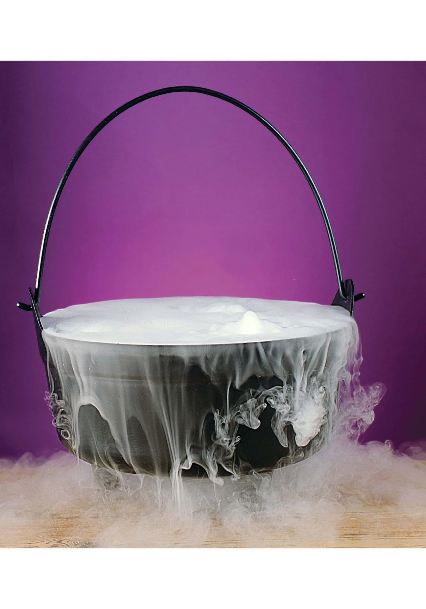 Large Halloween Witch Cauldron 14" W Plastic Decoration Prop, Black