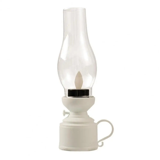 LED Kerosene Lamp Retro Flameless Candle Holders Home Decor Candlestick 80S Old-Fashioned Electronic Table Light Candle Light