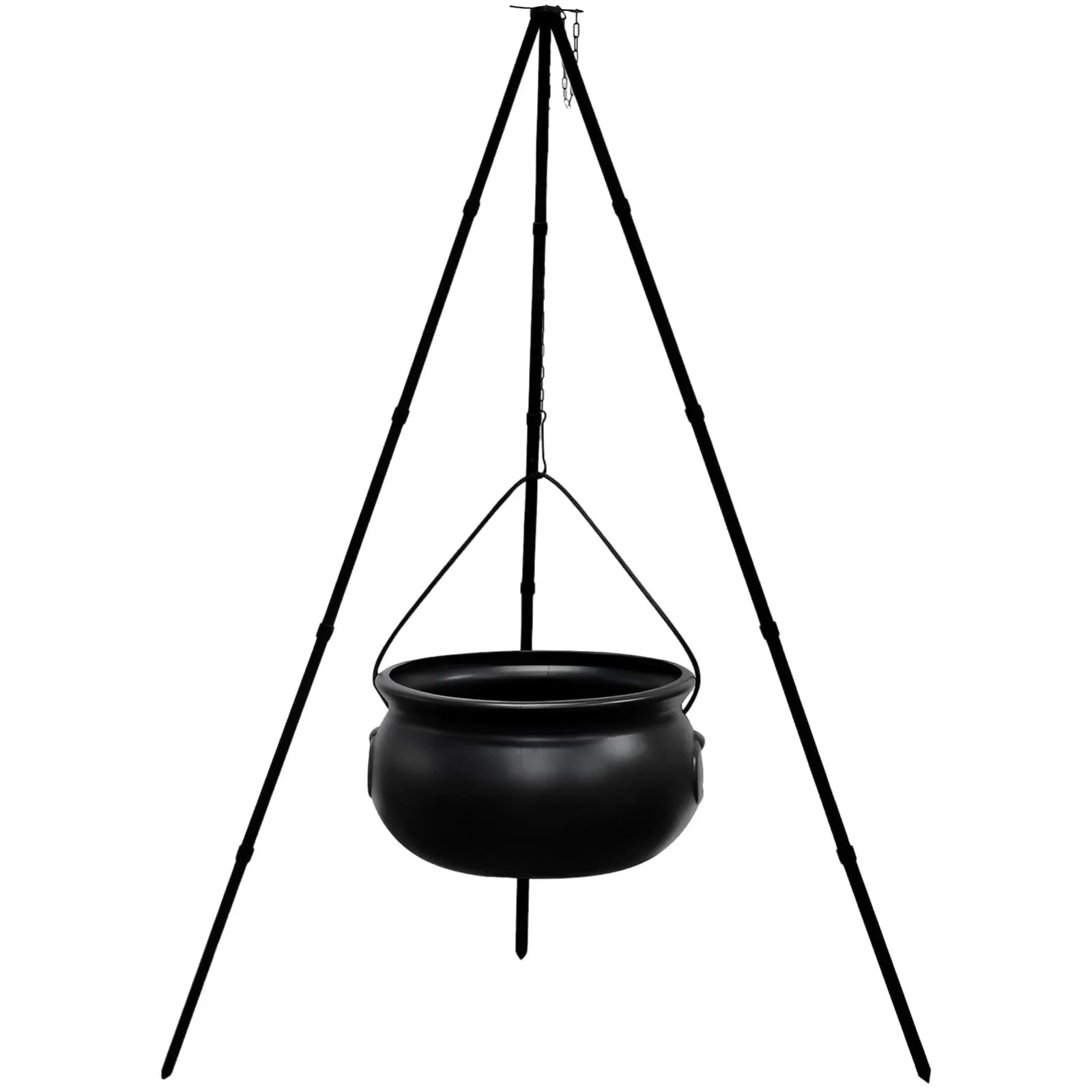 Candy Halloween Cauldron Witch Bucket Jar Black Kettle Pot Plastic Party Props Bowl Decorations Large Decor Kettles Basket